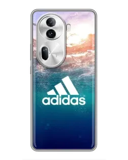 Чехол для OPPO Reno 11 Pro 5G с картинкой «Океанская глубина адидас»