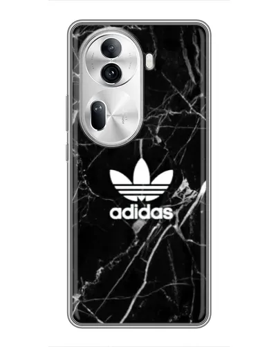 Чехол для OPPO Reno 11 Pro 5G с картинкой «Белый мрамор Adidas»