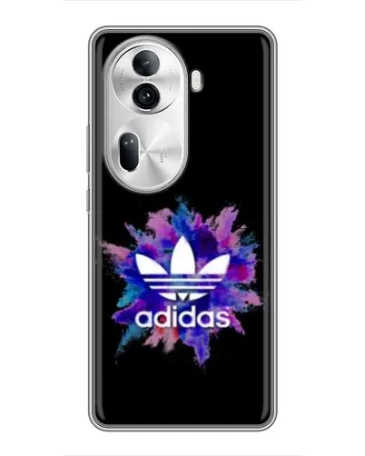 Чехол для OPPO Reno 11 Pro 5G с картинкой «Взрыв красок Adidas»