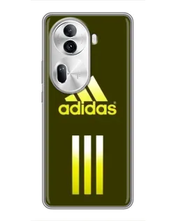 Чехол для OPPO Reno 11 Pro 5G с картинкой «Оливковый градиент Adidas»