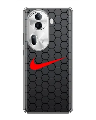 Чехол для OPPO Reno 11 Pro 5G с картинкой «Nike — карбоновая сетка»