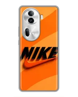 Чехол для OPPO Reno 11 Pro 5G с картинкой «Оранжевый драйв Nike»