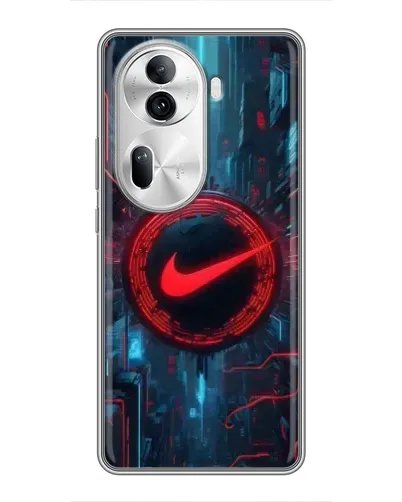 Чехол для OPPO Reno 11 Pro 5G с картинкой «Техногенный стиль Nike»