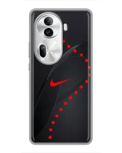 Чехол для OPPO Reno 11 Pro 5G с картинкой «Абстрактный дизайн Nike»