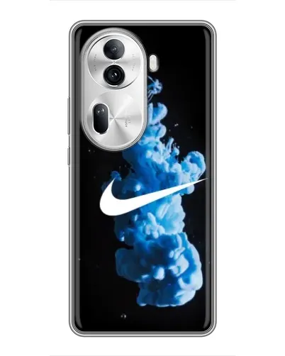 Чехол для OPPO Reno 11 Pro 5G с картинкой «Nike и синий дым»