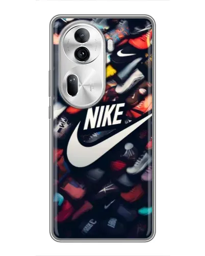 Чехол для OPPO Reno 11 Pro 5G с картинкой «Коллекция кроссовок Nike»