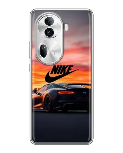 Чехол для OPPO Reno 11 Pro 5G с картинкой «Nike и суперкар»