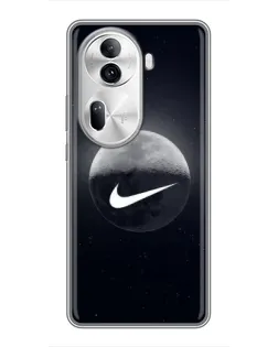 Чехол для OPPO Reno 11 Pro 5G с картинкой «Nike в стиле граффити»