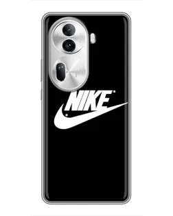 Чехол для OPPO Reno 11 Pro 5G с картинкой «Мазки краски Nike»