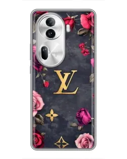 Чехол для OPPO Reno 11 Pro 5G с картинкой «Цветочный Louis Vuitton»