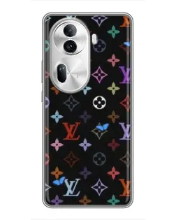 Чехол для OPPO Reno 11 Pro 5G с картинкой «Цветная монограмма LV»