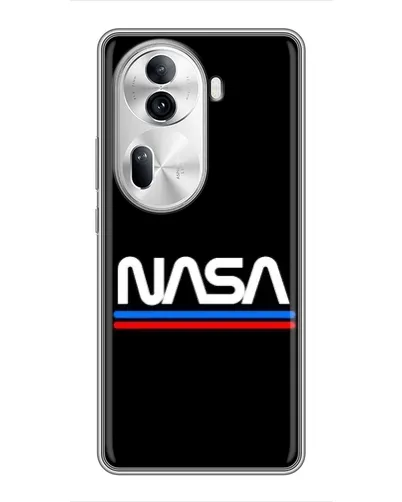 Чехол для OPPO Reno 11 Pro 5G с картинкой «NASA — классика Red Blue»