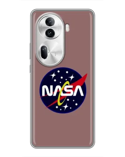 Чехол для OPPO Reno 11 Pro 5G с картинкой «NASA — ретро космос»