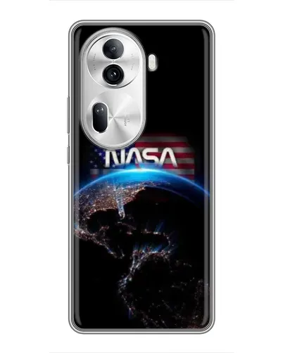 Чехол для OPPO Reno 11 Pro 5G с картинкой «Земля из космоса NASA»