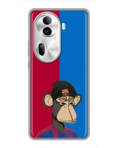 Чехол для OPPO Reno 11 Pro 5G с картинкой «Bored Ape — фанат Барсы» Чехол для OPPO Reno 11 Pro 5G с картинкой «Bored Ape — фанат Барсы»