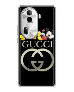 Чехол для OPPO Reno 11 Pro 5G с картинкой «Gucci — герои Disney»