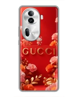 Чехол для OPPO Reno 11 Pro 5G с картинкой «Gucci — золотой сад»