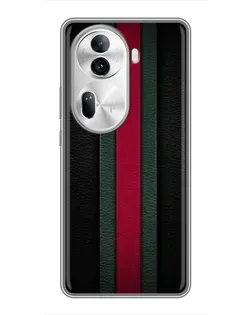 Чехол для OPPO Reno 11 Pro 5G с картинкой «Gucci — неоновая линия»