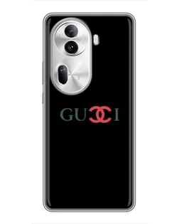 Чехол для OPPO Reno 11 Pro 5G с картинкой «Gucci — красный градиент»