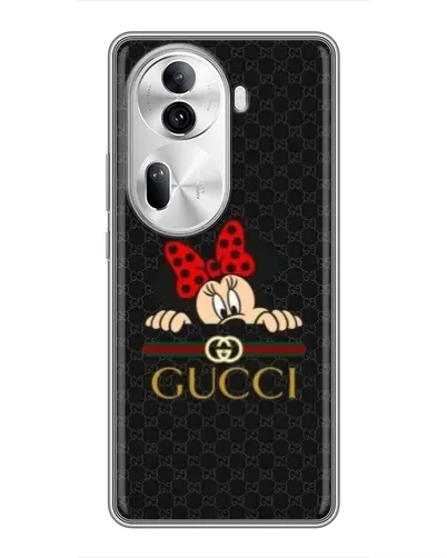 Чехол для OPPO Reno 11 Pro 5G с картинкой «Минни Маус Gucci — черный» Чехол для OPPO Reno 11 Pro 5G с картинкой «Минни Маус Gucci — черный»