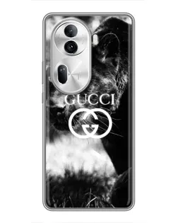 Чехол для OPPO Reno 11 Pro 5G с картинкой «Gucci — дикая природа»