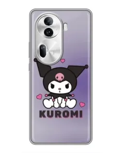 Чехол для OPPO Reno 11 Pro 5G с картинкой «Kuromi — фиолетовый арт»
