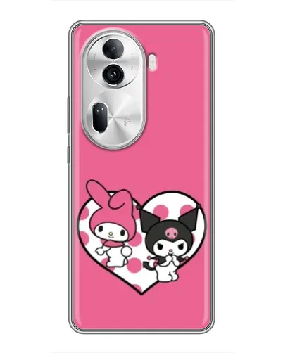 Чехол для OPPO Reno 11 Pro 5G с картинкой «Kuromi и My Melody» Чехол для OPPO Reno 11 Pro 5G с картинкой «Kuromi и My Melody»