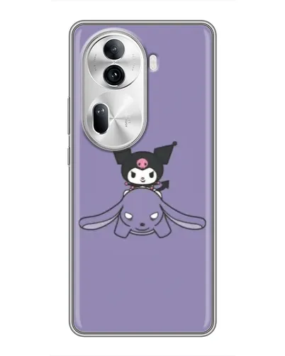 Чехол для OPPO Reno 11 Pro 5G с картинкой «Kuromi на лиловом фоне» Чехол для OPPO Reno 11 Pro 5G с картинкой «Kuromi на лиловом фоне»
