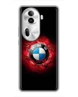 Чехол для OPPO Reno 11 Pro 5G с картинкой «Логотип BMW — вспышка»