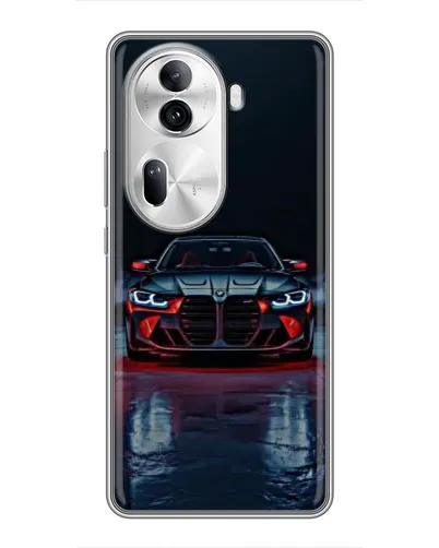 Чехол для OPPO Reno 11 Pro 5G с картинкой «BMW на мокрой дороге»
