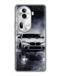 Чехол для OPPO Reno 11 Pro 5G с картинкой «BMW сквозь туман»