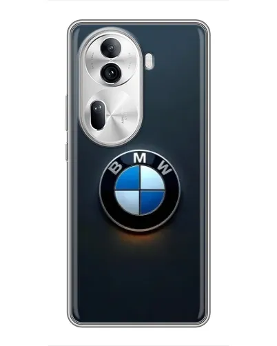 Чехол для OPPO Reno 11 Pro 5G с картинкой «Логотип BMW — минимализм»