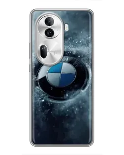 Чехол для OPPO Reno 11 Pro 5G с картинкой «Логотип BMW — лед»