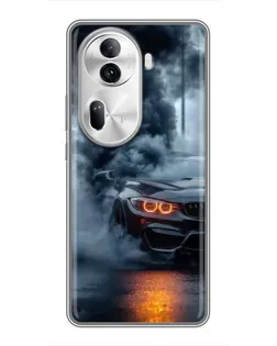 Чехол для OPPO Reno 11 Pro 5G с картинкой «BMW M-Power — абстракция»