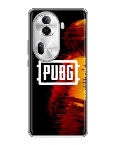 Чехол для OPPO Reno 11 Pro 5G с картинкой «Яркий логотип PUBG»