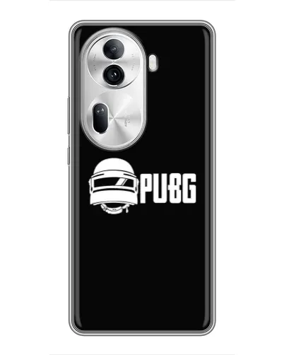 Чехол для OPPO Reno 11 Pro 5G с картинкой «PUBG — классический лого»