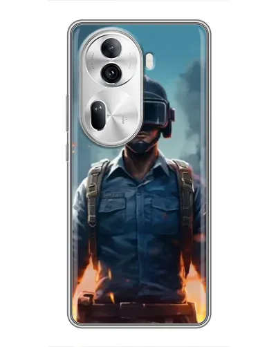 Чехол для OPPO Reno 11 Pro 5G с картинкой «PUBG — реалистичный герой»
