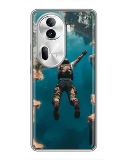Чехол для OPPO Reno 11 Pro 5G с картинкой «PUBG — свободное падение»