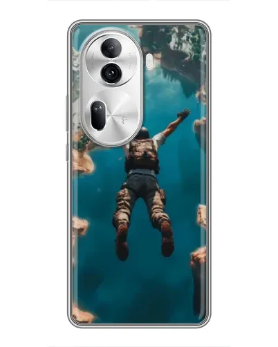 Чехол для OPPO Reno 11 Pro 5G с картинкой «PUBG — свободное падение»