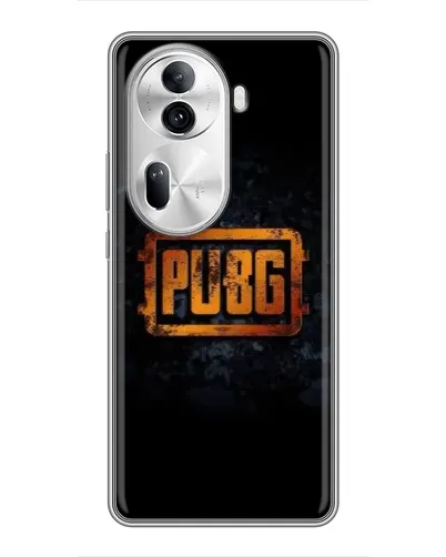 Чехол для OPPO Reno 11 Pro 5G с картинкой «PUBG — золотой логотип»