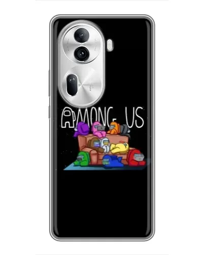 Чехол для OPPO Reno 11 Pro 5G с картинкой «Логотип Among Us» Чехол для OPPO Reno 11 Pro 5G с картинкой «Логотип Among Us»