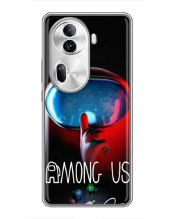 Чехол для OPPO Reno 11 Pro 5G с картинкой «Красный импостер — макро» Чехол для OPPO Reno 11 Pro 5G с картинкой «Красный импостер — макро»