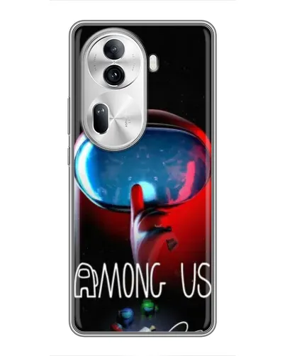 Чехол для OPPO Reno 11 Pro 5G с картинкой «Красный импостер — макро» Чехол для OPPO Reno 11 Pro 5G с картинкой «Красный импостер — макро»