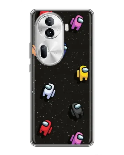 Чехол для OPPO Reno 11 Pro 5G с картинкой «Космический паттерн Among Us» Чехол для OPPO Reno 11 Pro 5G с картинкой «Космический паттерн Among Us»