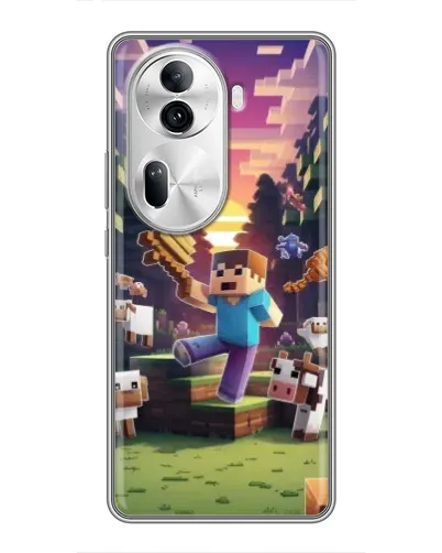 Чехол для OPPO Reno 11 Pro 5G с картинкой «Стив на ферме» Чехол для OPPO Reno 11 Pro 5G с картинкой «Стив на ферме»