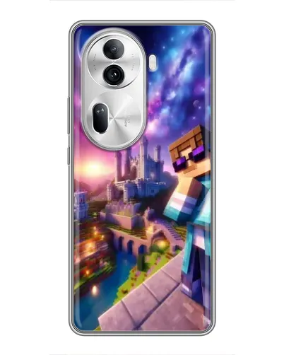 Чехол для OPPO Reno 11 Pro 5G с картинкой «Стив и космос» Чехол для OPPO Reno 11 Pro 5G с картинкой «Стив и космос»