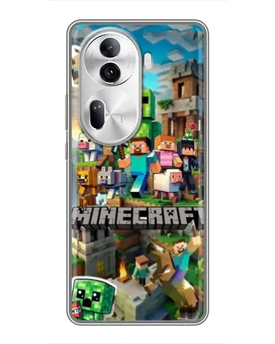 Чехол для OPPO Reno 11 Pro 5G с картинкой «Замок Minecraft» Чехол для OPPO Reno 11 Pro 5G с картинкой «Замок Minecraft»