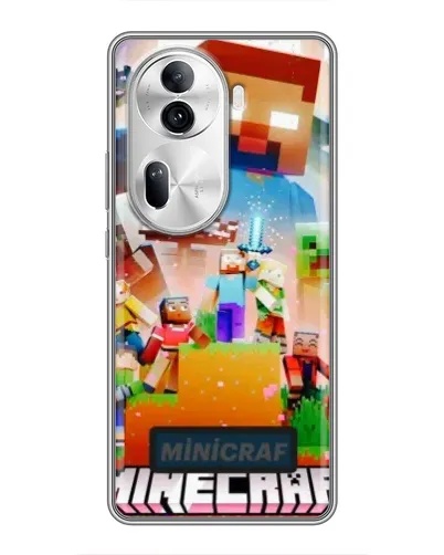 Чехол для OPPO Reno 11 Pro 5G с картинкой «Minecraft герои игры» Чехол для OPPO Reno 11 Pro 5G с картинкой «Minecraft герои игры»