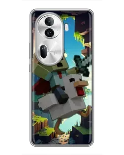 Чехол для OPPO Reno 11 Pro 5G с картинкой «Стив и гусь» Чехол для OPPO Reno 11 Pro 5G с картинкой «Стив и гусь»