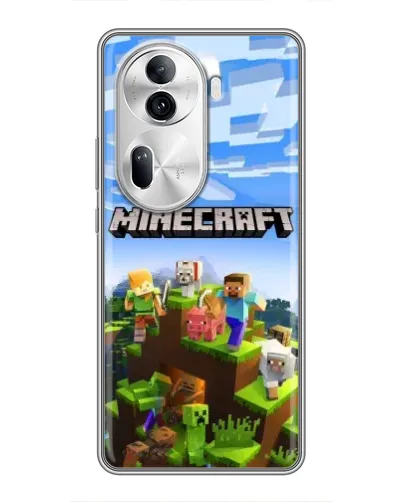 Чехол для OPPO Reno 11 Pro 5G с картинкой «Minecraft классический мир» Чехол для OPPO Reno 11 Pro 5G с картинкой «Minecraft классический мир»